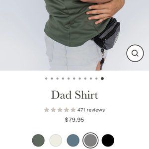 Lalabu Dad Baby Wearing Shirt - Simple Gray XL